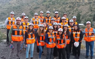 Estudiantes visitan faena Andina y evidencian en terreno los alcances de la profesión minera