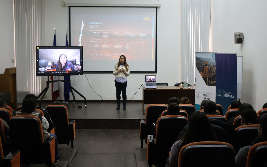 Facultad de Ingeniería y Departamento de Ingeniería en Minas organizan charla para futuros profesionales en minería